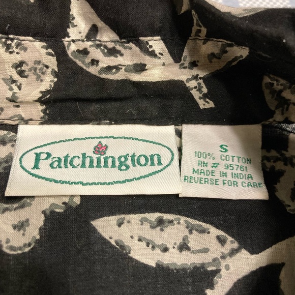 Patchington black and cream colored blouse. - Picture 2 of 4